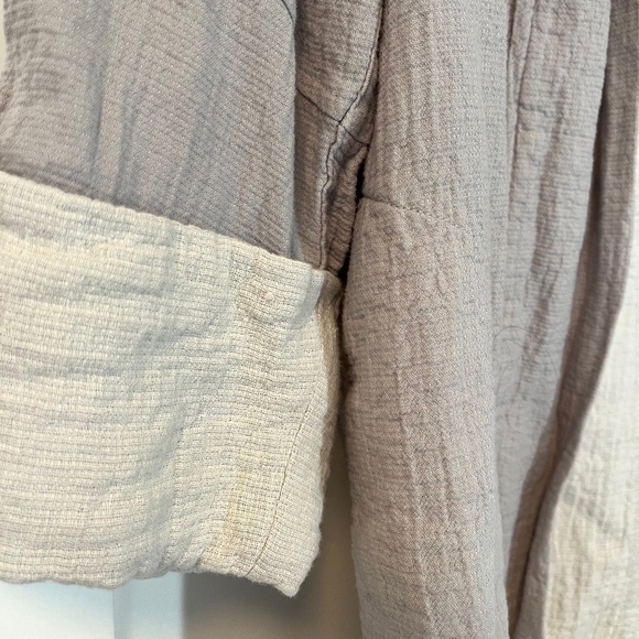 Aritzia Wilfred Lenglen Open Front Lightweight Textured Cotton Jacket - Picture 5 of 12